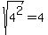 sqrt%284%5E2%29=4