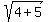sqrt%284+%2B+5%29