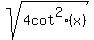 sqrt%284+cot%5E2%28x%29%29
