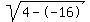 sqrt%284--16%29