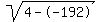 sqrt%284--192%29