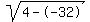 sqrt%284--32%29