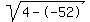 sqrt%284--52%29