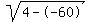 sqrt%284--60%29