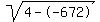 sqrt%284--672%29