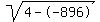 sqrt%284--896%29