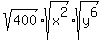 sqrt%28400%29%2Asqrt%28x%5E2%29%2Asqrt%28y%5E6%29
