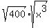 sqrt%28400%29%2Asqrt%28x%5E3%29