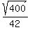sqrt%28400%29%2F42