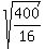 sqrt%28400%2F16%29