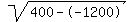 sqrt%28400--1200%29