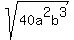 sqrt%2840a%5E2b%5E3%29