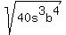 sqrt%2840s%5E3b%5E4%29