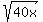 sqrt%2840x%29