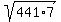 sqrt%28441%2A7%29