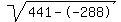 sqrt%28441--288%29