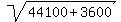 sqrt%2844100%2B3600%29