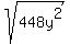 sqrt%28448y%5E2%29