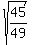 sqrt%2845%2F49%29