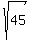 sqrt%2845%5E%22%22%29