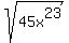 sqrt%2845x%5E23%29
