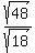 sqrt%2848%29%2Fsqrt%2818%29
