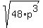 sqrt%2848%2Ap%5E3%29
