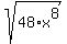 sqrt%2848%2Ax%5E8%29