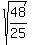 sqrt%2848%2F25%29