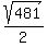 sqrt%28481%29%2F2