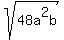 sqrt%2848a%5E2b%29