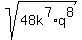 sqrt%2848k%5E7%2Aq%5E8%29