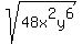 sqrt%2848x%5E2y%5E6%29