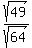sqrt%2849%29%2Fsqrt%2864%29