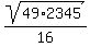 sqrt%2849%2A2345%29%2F16%29