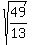 sqrt%2849%2F13%29