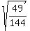 sqrt%2849%2F144%29