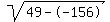 sqrt%2849--156%29