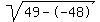 sqrt%2849--48%29