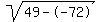 sqrt%2849--72%29