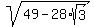 sqrt%2849-28%2Asqrt%283%29%29