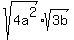 sqrt%284a%5E2%29%2Asqrt%283b%29+