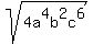 sqrt%284a%5E4b%5E2c%5E6%29