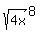 sqrt%284x%29%5E8