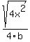 sqrt%284x%5E2%29%2F4b