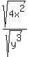 sqrt%284x%5E2%29%2Fsqrt%28y%5E3%29