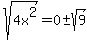 sqrt%284x%5E2%29=0%2B-+sqrt%289%29