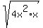 sqrt%284x%5E2%2Ax%29