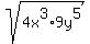 sqrt%284x%5E3%2A9y%5E5%29