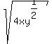 sqrt%284xy%5E%281%2F2%29%29